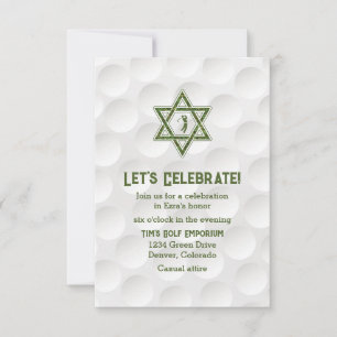 Invitación a la recepción del Bar Mitzvah con tema