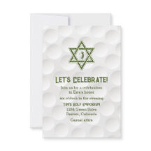 Invitación a la recepción del Golf Theme Bar Mitzv