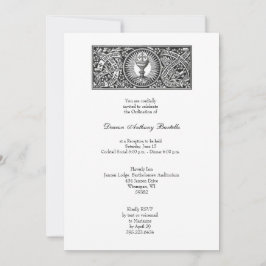Invitación a la recepción del sacerdote Deacon