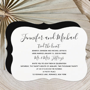 Invitación a la recepción después de la boda -- An