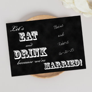 Invitación a la Recepción Después de la Boda -- Pi