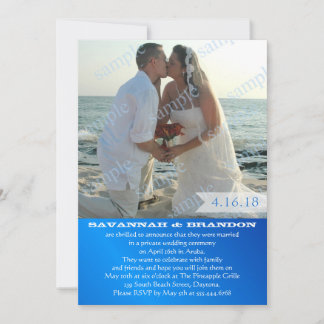 Invitación a la recepción matrimonial sólo para Bo
