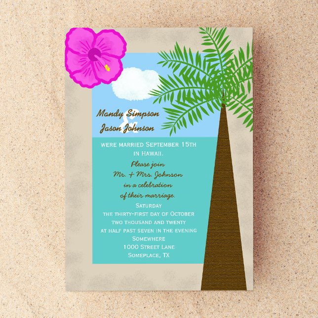 Invitación a la recepción posterior a la boda — Tr (Subido por el creador)