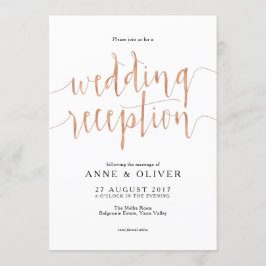 Invitación a la recepción Rosa de Boda de Oro