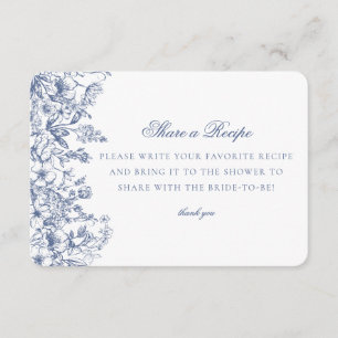 Invitación a la receta Blue Chinoiserie Floral Sha