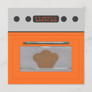 Invitación a la receta de Baby Bun (naranja uno)