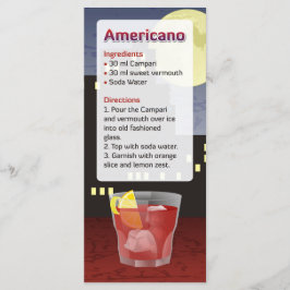 Invitación a la receta de cóctel americano