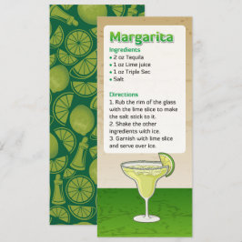 Invitación a la receta de cóctel de Margarita
