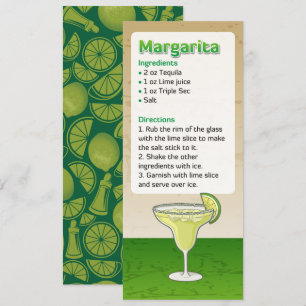 Invitación a la receta de cóctel de Margarita