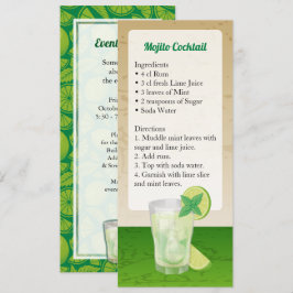 Invitación a la receta de cóctel Mojito
