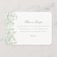 Invitación a la receta de Sage Chinoiserie Floral 