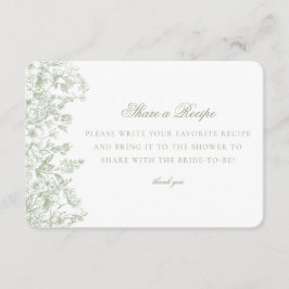 Invitación a la receta de Sage Chinoiserie Floral 