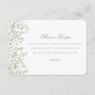 Invitación a la receta de Sage Chinoiserie Floral 