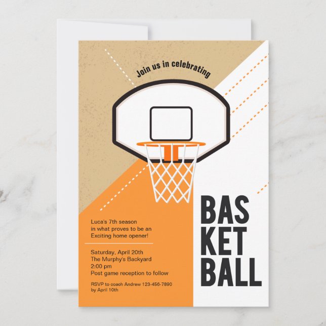 Invitación a la Red de Baloncesto (Anverso)