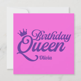 Invitación a la Reina de Cumpleaños