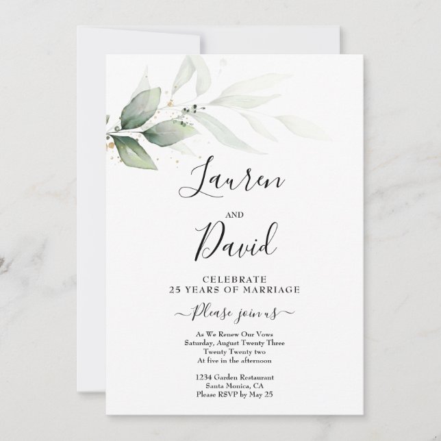 Invitación a la renovación de espacios verdes (Anverso)