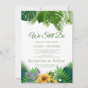 Invitación a la renovación de la flor de sol de ve