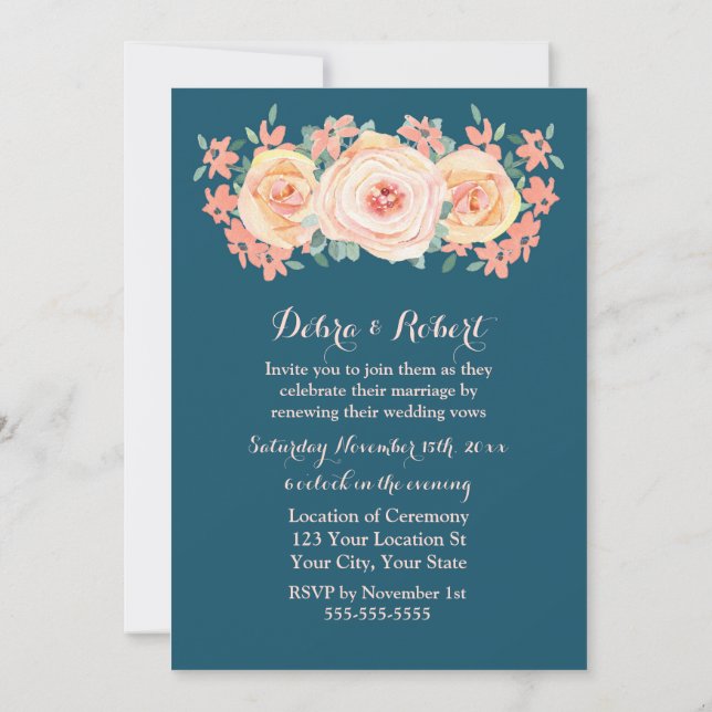 Invitación a la renovación de la Marina Floral Azu (Reverso)