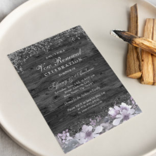 Invitación a la renovación de Votos de Flores Púrp