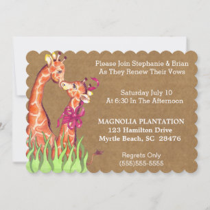 Invitación a la renovación del boda