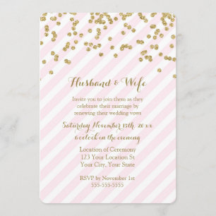 Invitación a la renovación del Boda de las franjas