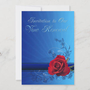 Invitación a la renovación del voto con una rosa r