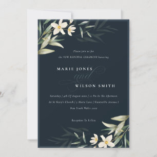 Invitación a la renovación del voto floral blanco