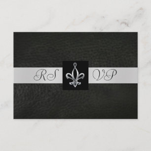 Invitación a la respuesta de Fleur De Lis Black Le