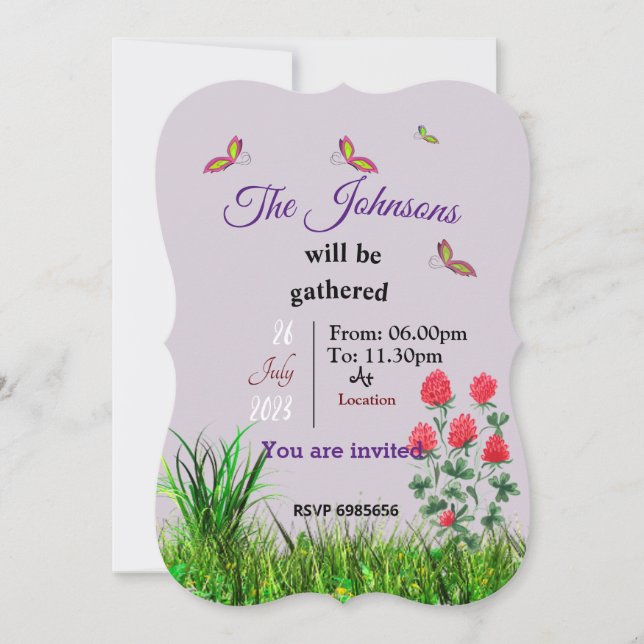 Invitación a la Reunión (Anverso)