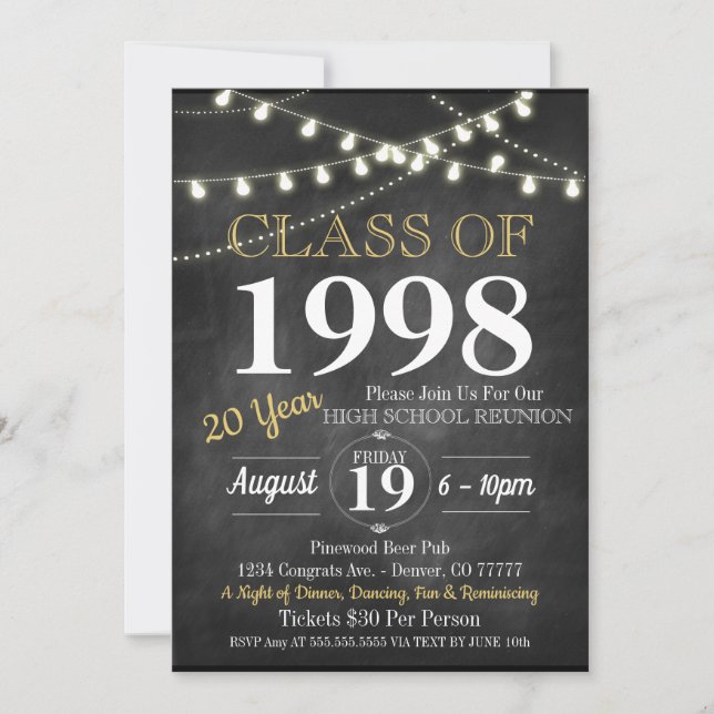 Invitación a la Reunión - ¡Cualquier año! (Anverso)