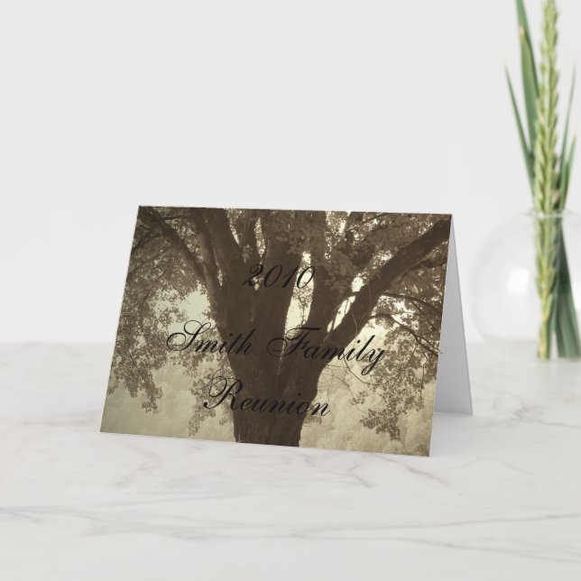 Invitación a la Reunión de Árboles de Familia (Anverso)