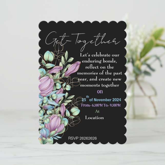 Invitación a la reunión de bloggers de medianoche (Anverso de pie)