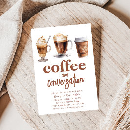 Invitación a la reunión de café y conversación
