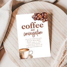 Invitación a la reunión de café y conversación