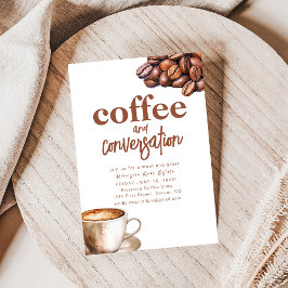 Invitación a la reunión de café y conversación