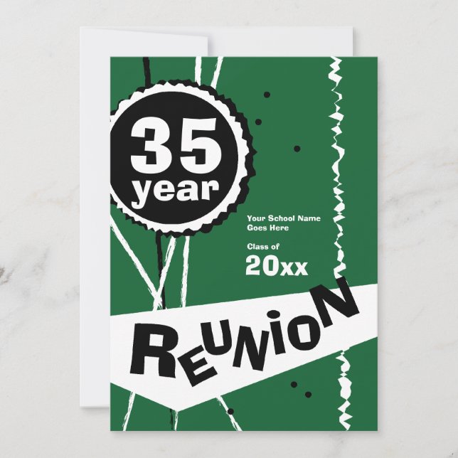 Invitación a la Reunión de Clase Green35 (Anverso)