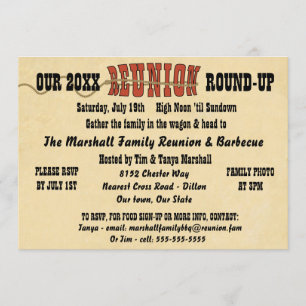 Invitación a la Reunión de Estilo Occidental