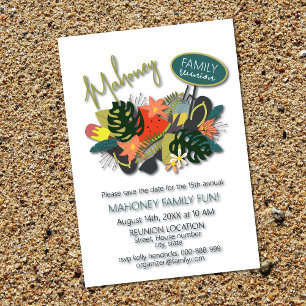 Invitación a la Reunión de Familia Tropical Floral