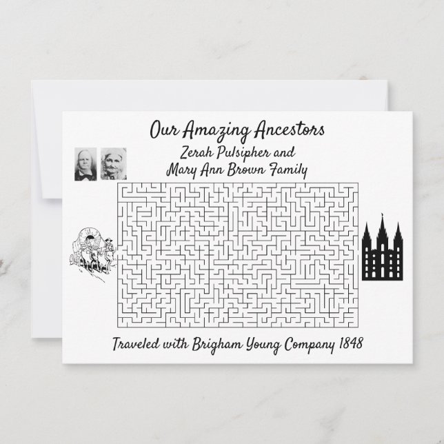 Invitación a la Reunión de Fotos de Nuestros Ances (Anverso)