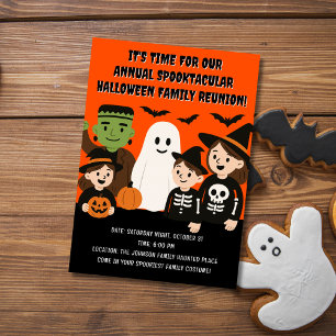 Invitación a la reunión de Halloween en Familia Sp
