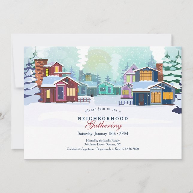 Invitación a la reunión de invierno (Anverso)