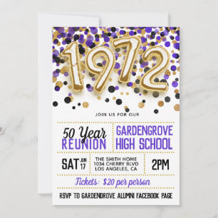 Invitación a la reunión de la escuela secundaria u