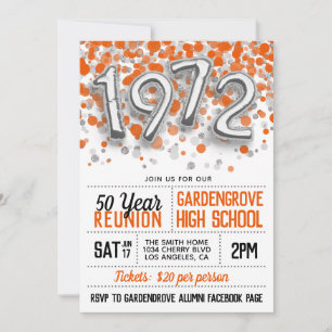 Invitación a la reunión de la escuela secundaria u
