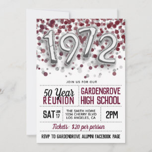 Invitación a la reunión de la escuela secundaria u