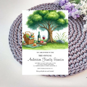 Invitación a la reunión de la familia de árboles d