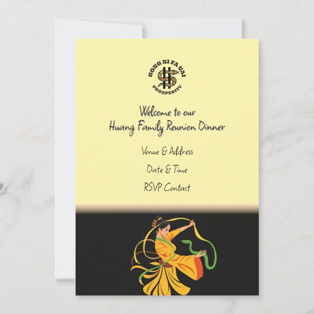 Invitación a la reunión de la familia de las serpi (Reverso)