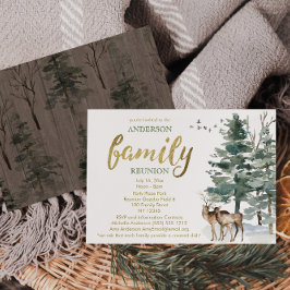 Invitación a la reunión de la familia de venados d