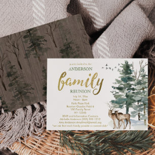 Invitación a la reunión de la familia de venados d