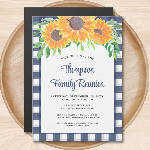 Invitación a la reunión de la familia del girasol 