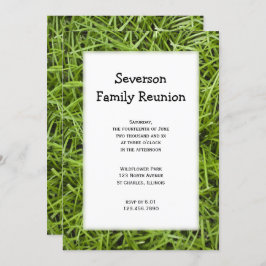 Invitación a la reunión de la familia Green Grass